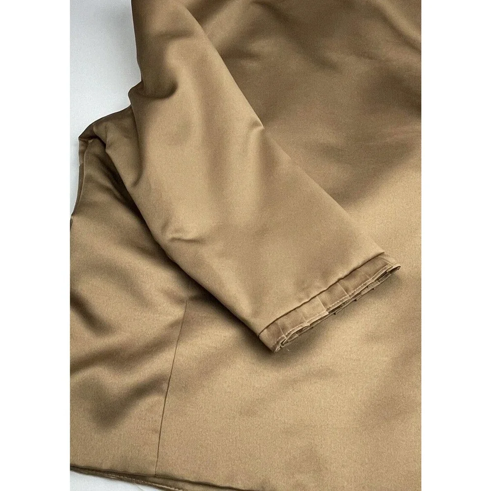 DONNA RICCO Golden Brown Dressy Cocktail Long Skirt Suit Size 10 - Picture 16 of 16